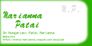 marianna patai business card